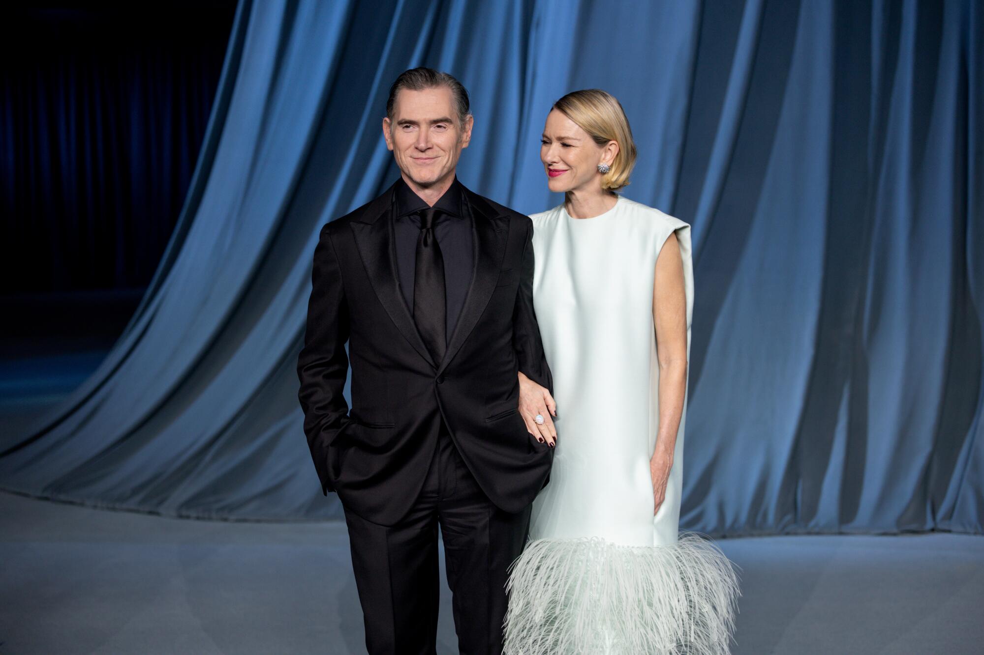 Billy Crudup and Naomi Watts pose together.