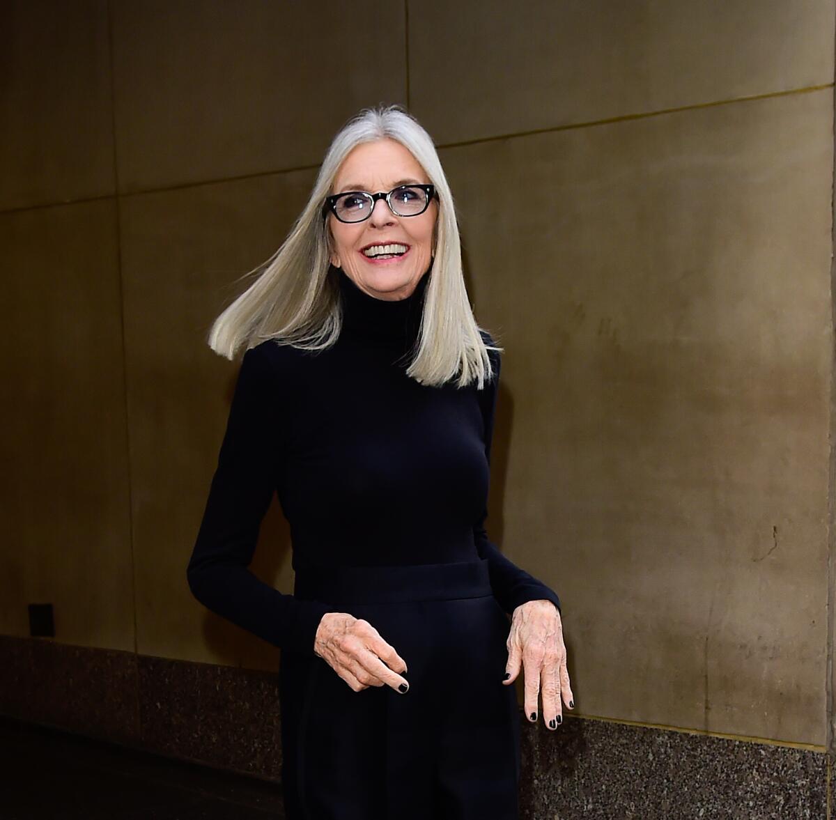 NEW YORK, NEW YORK - MAY 08: Diane Keaton is seen outside the "Today" show on May 08, 2023 in New York City.