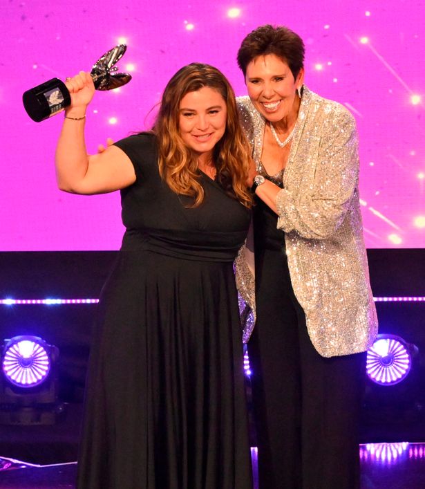 Lifetime achievement winner Sally Becker with Maja Kazazic at the Daily Mirror Pride of Britain Awards.