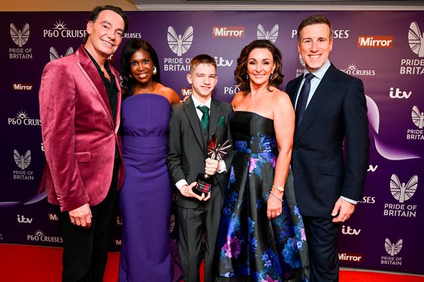 Zach Eagling with mum Claire and Strictly members
