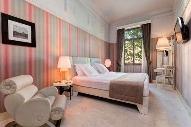 A superior room at Grand Hotel Palace Rome