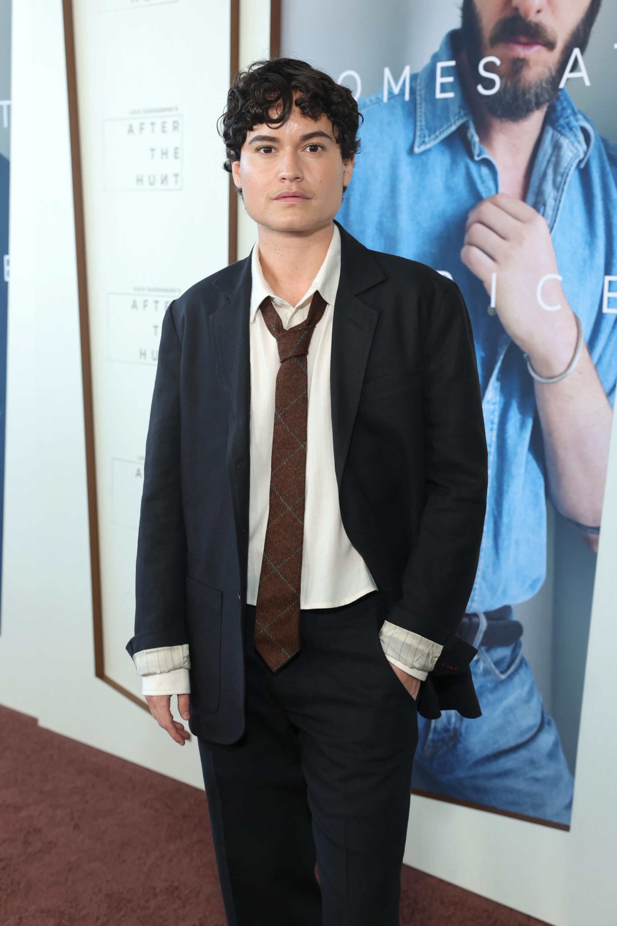 Lio Mehiel seen at the Los Angeles Premiere of Amazon MGM Studios' "After The Hunt"