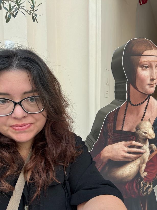 Lady with an Ermine cardboard cut out
