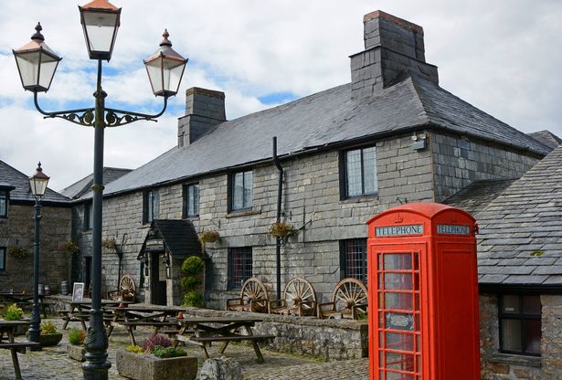 Truro, England - September 17, 2015: Jamaica Inn on Bodmin Moor in Cornwall, England