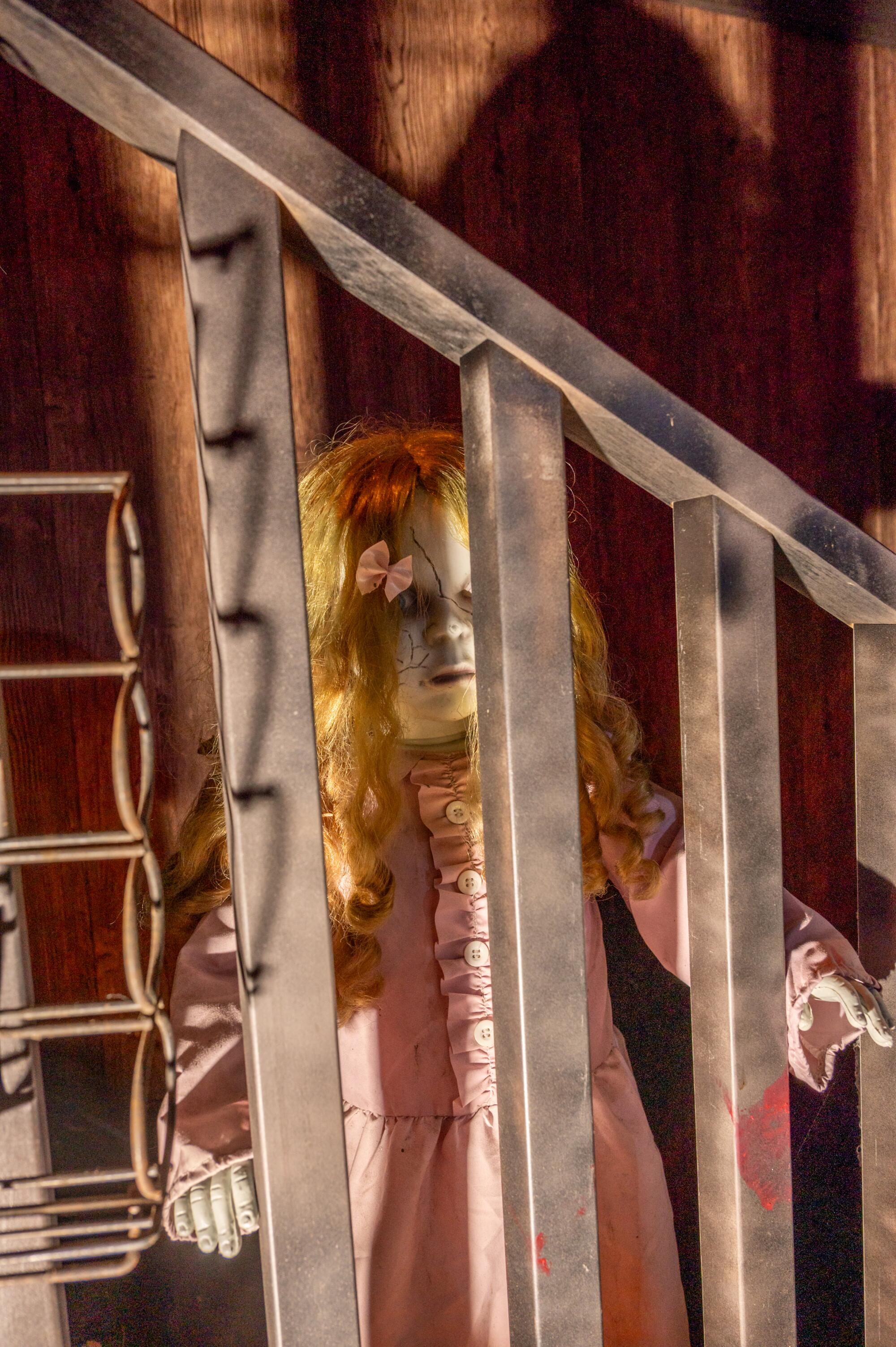 Props, creepy antiques and weird dolls are found throughout the Hatteras Halloween House.