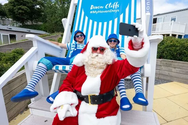 Santa with elves at Haven