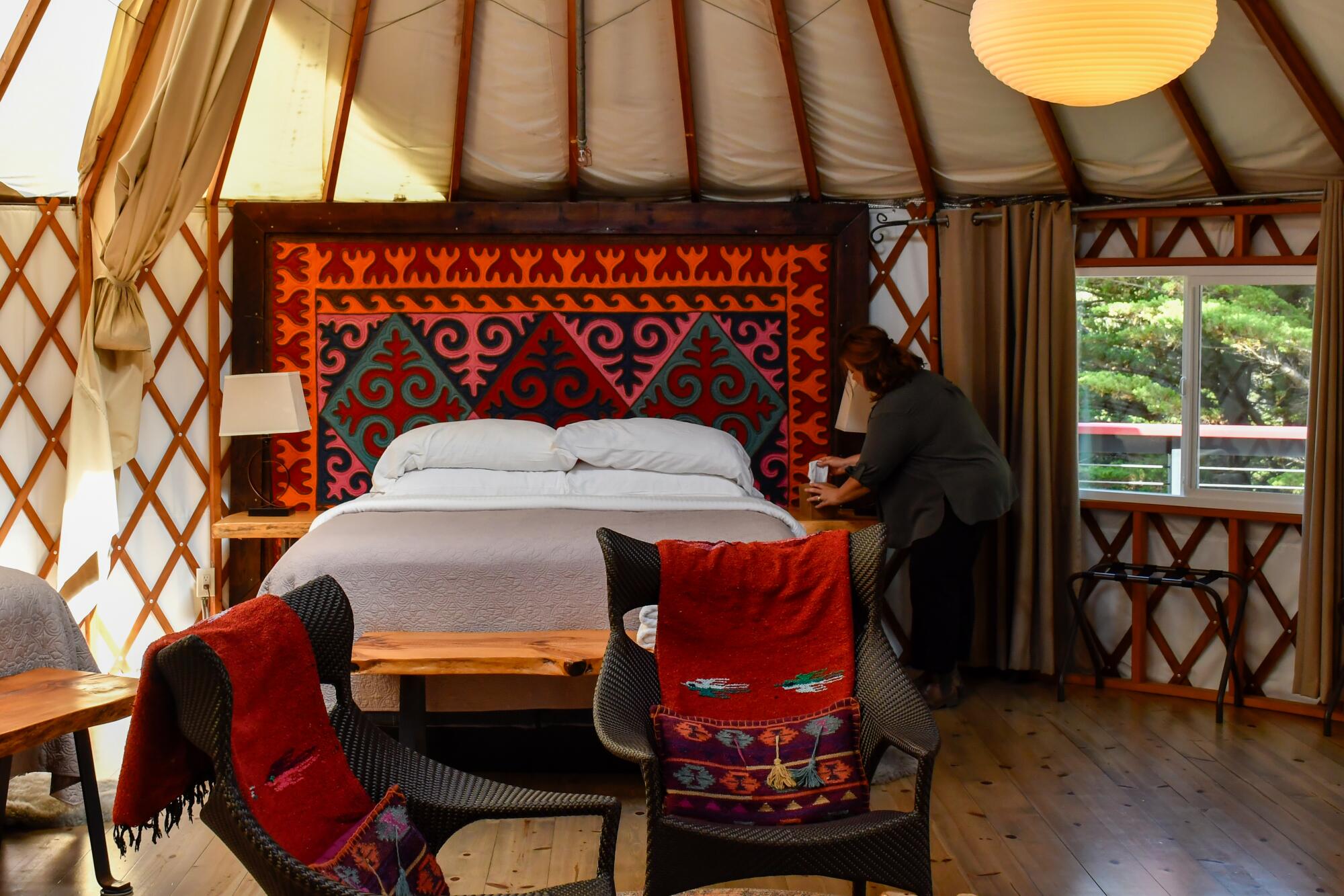 Treebones Resort, just off Highway 1 in the South Coast area of Big Sur.