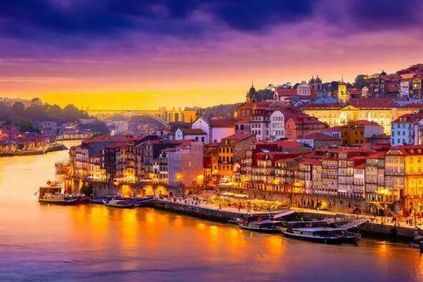 Beautiful view of the city of Porto on a beautiful summer evening. Porto, Portugal
