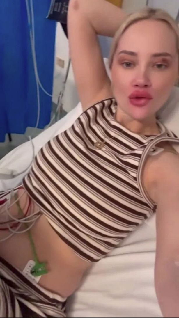 The 33-year-old woman had been suffering stomach pains