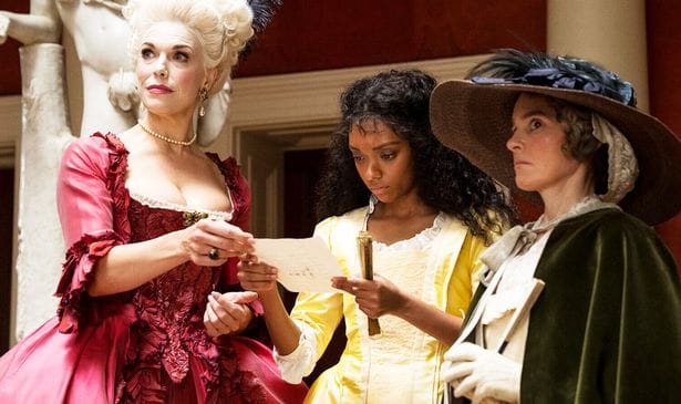 Hannah Waddingham, Sophie Wilde and Shirley Henderson