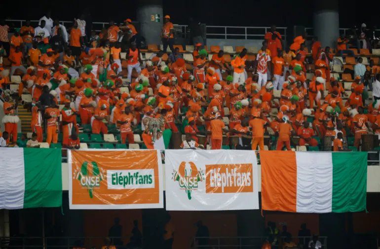 Ivory Coast fans during the match that saw them qualify for the 2026 World Cup