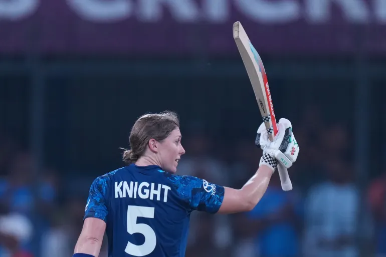 Heather Knight reacts.
