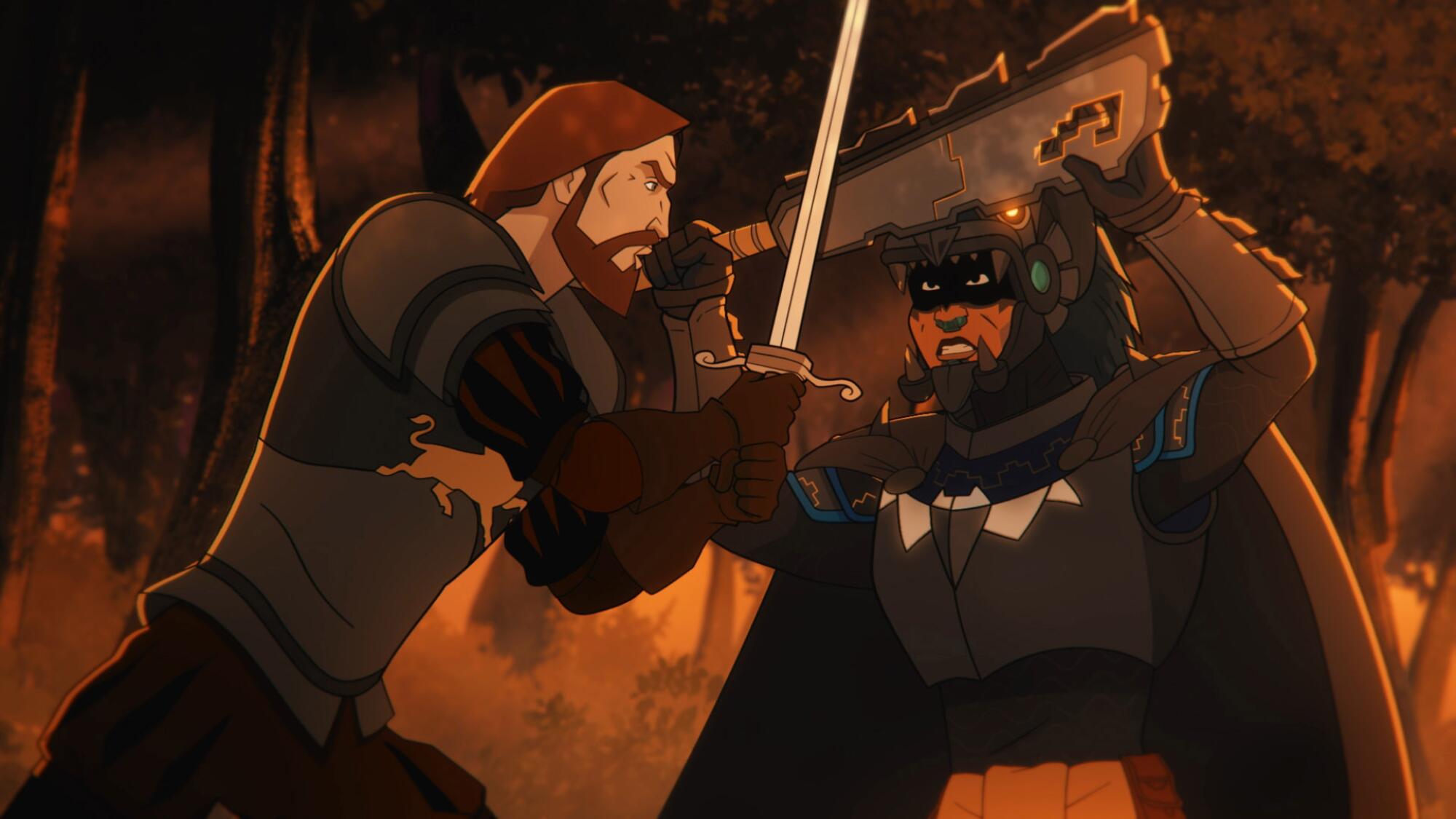 Aztec Batman; Clash of Empires still from Warner Bros.