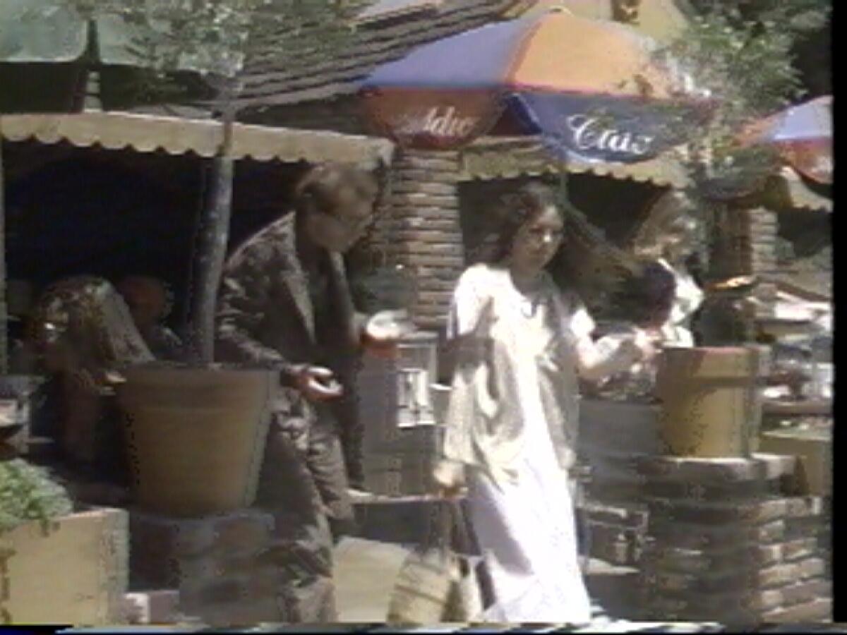 Woody Allen and Diane Keaton in a scene from the movie "Annie Hall" from MGM / UA Home Video.