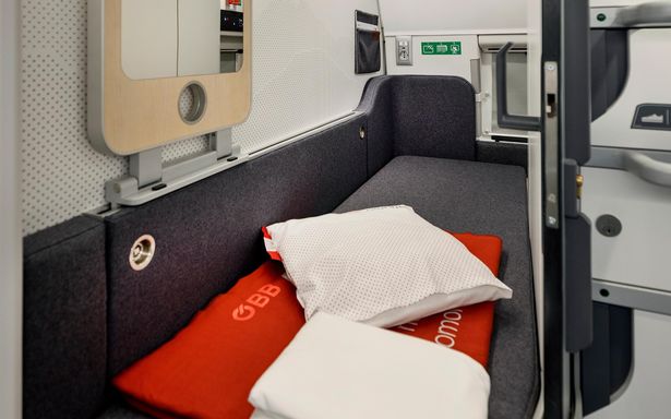 The pod-cabins aboard some of the Nightjet trains