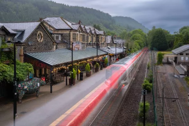 Betws-y-Coed, United Kingdom - June 30, 2023 : 
Picturesque railway station in North Wales, connecting Llandudno and Blaenau Ffestiniog on the Conwy Valley line