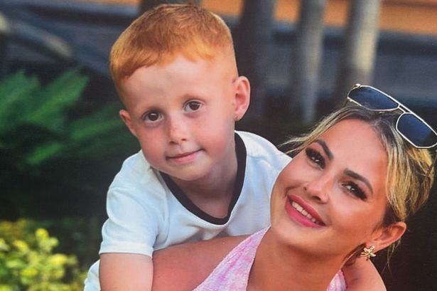 Rhiannon Dunn, pictured with her son Carlson hours before the accident, had to pay £1,500 for his treatment