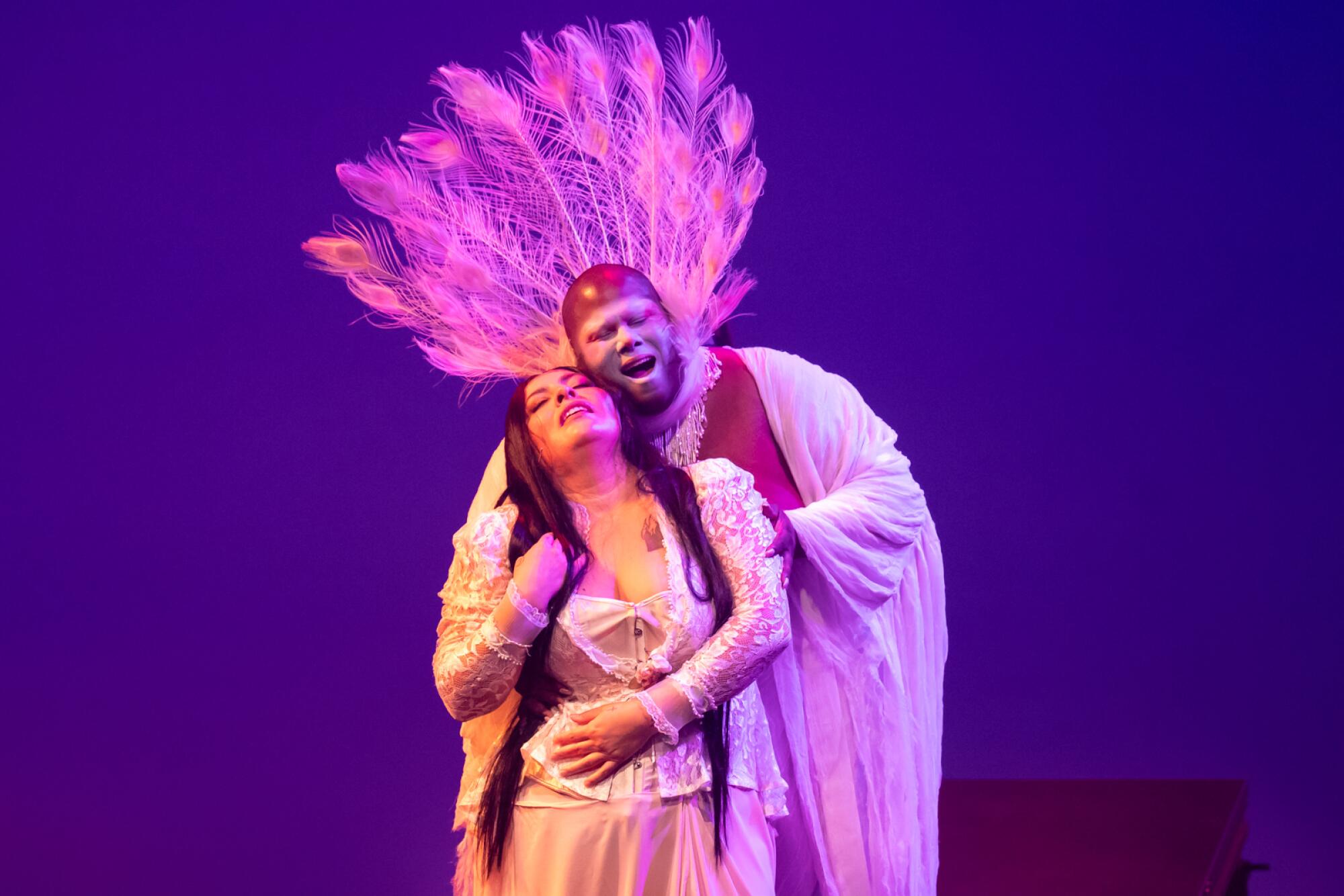 San Cha performs with Darian Donovan Thomas on Sept. 5 at the Winningstad Theatre in Portland, Ore.