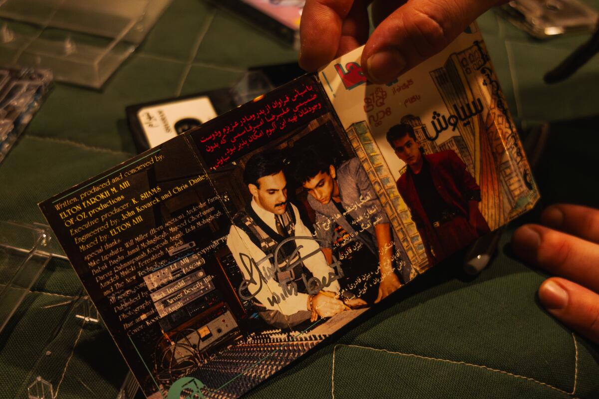 An insert from a cassette tape that Farokh "Elton" Ahi previously worked on.