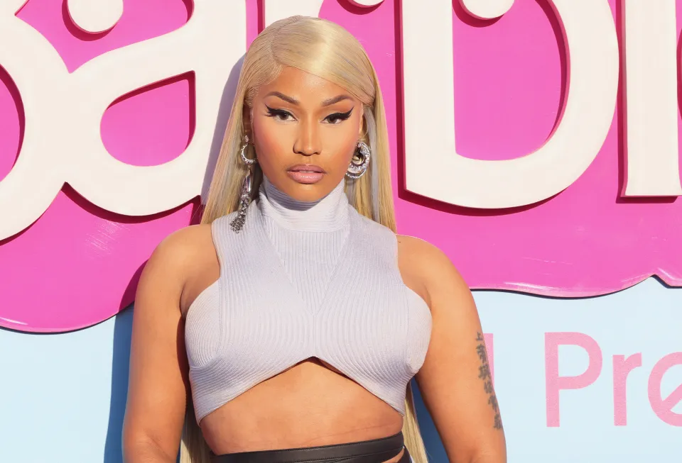 Nicki Minaj at the Barbie premiere.