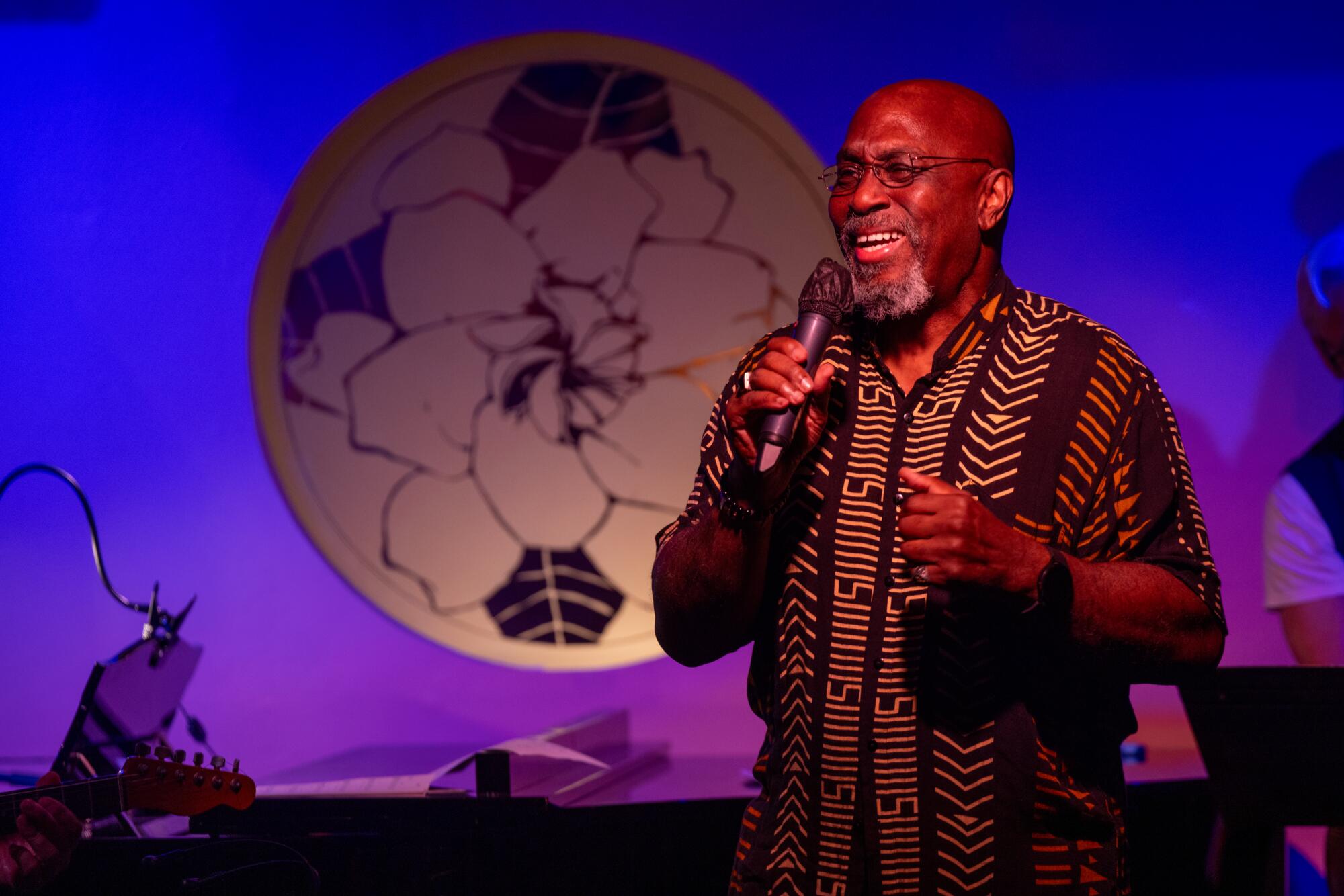 Director and acting coach Kenshaka Ali sings "Goodbye Pork Pie Hat" by Rahsaan Roland Kirk.