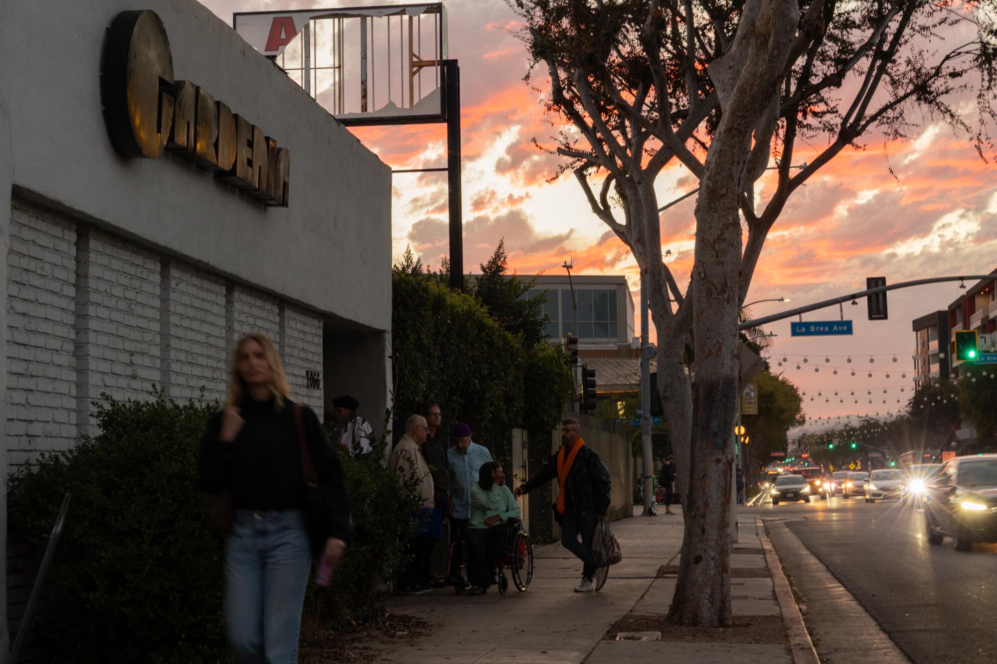 People line up outside the Gardenia Restaurant and Lounge