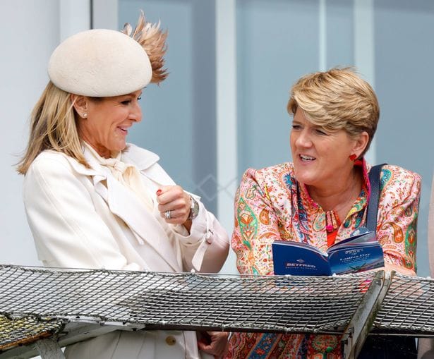 EPSOM, UNITED KINGDOM - JUNE 06: (EMBARGOED FOR PUBLICATION IN UK NEWSPAPERS UNTIL 24 HOURS AFTER CREATE DATE AND TIME) Gabby Logan and Clare Balding watch the racing as they attend day 1 'Ladies Day' of the 2025 Epsom Derby Festival at Epsom Downs Racecourse on June 6, 2025 in Epsom, England. (Photo by Max Mumby/Indigo/Getty Images)