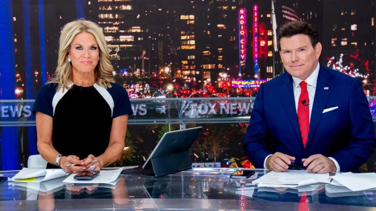 Martha MacCallum and Bret Baier of Fox News