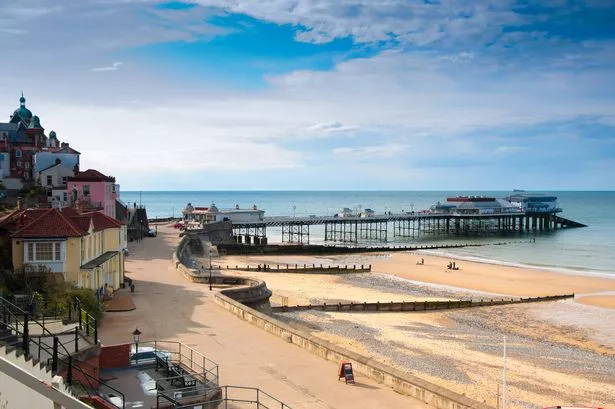 A view of promenade and pier in Cromer