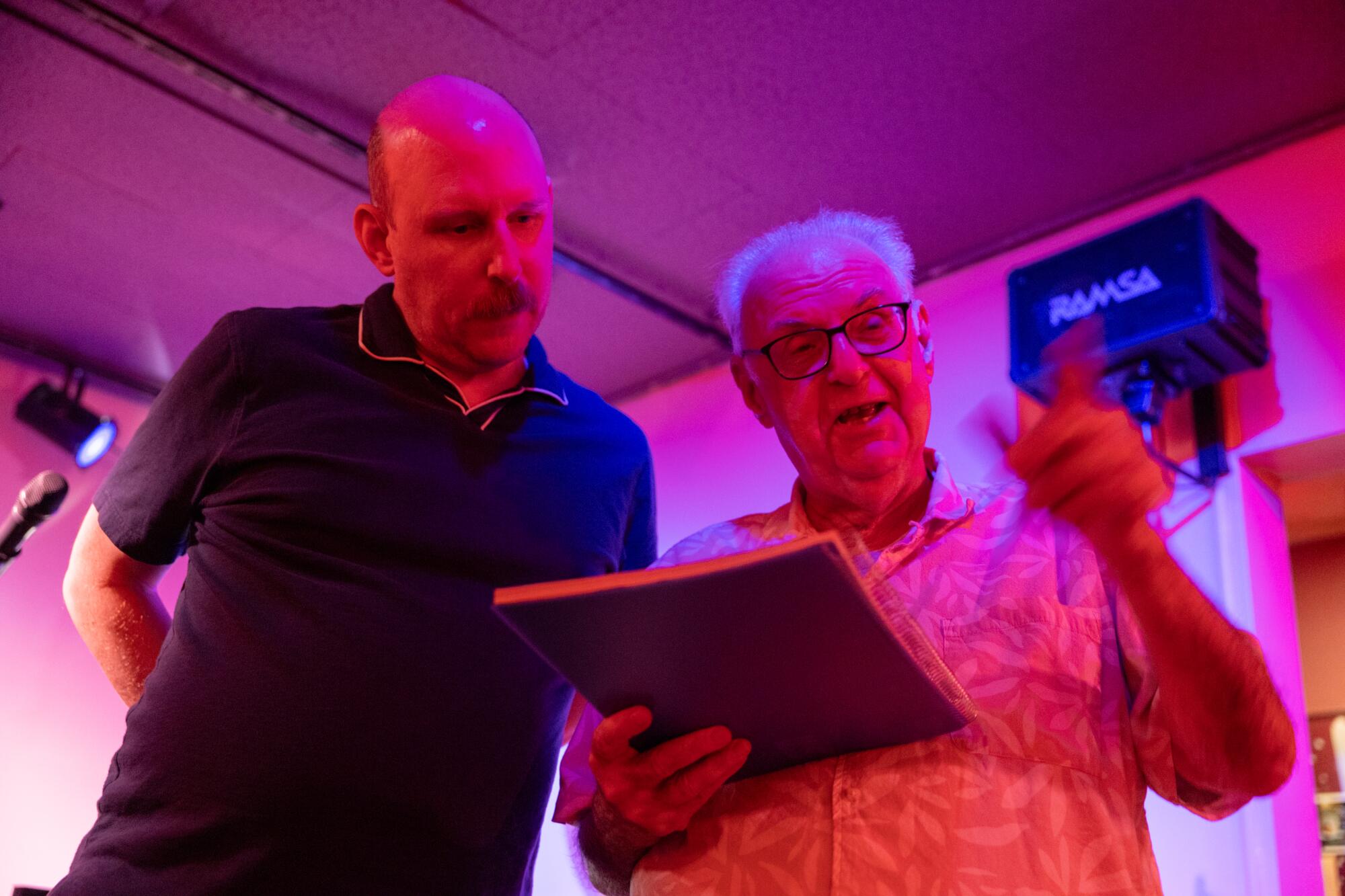 Ian Douglas, left, and Elliot Zwiebach